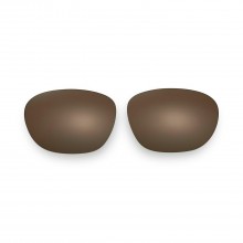 Walleva Brown Polarized Replacement Lenses For Ray-Ban Clubmaster RB3016 51mm Sunglasses